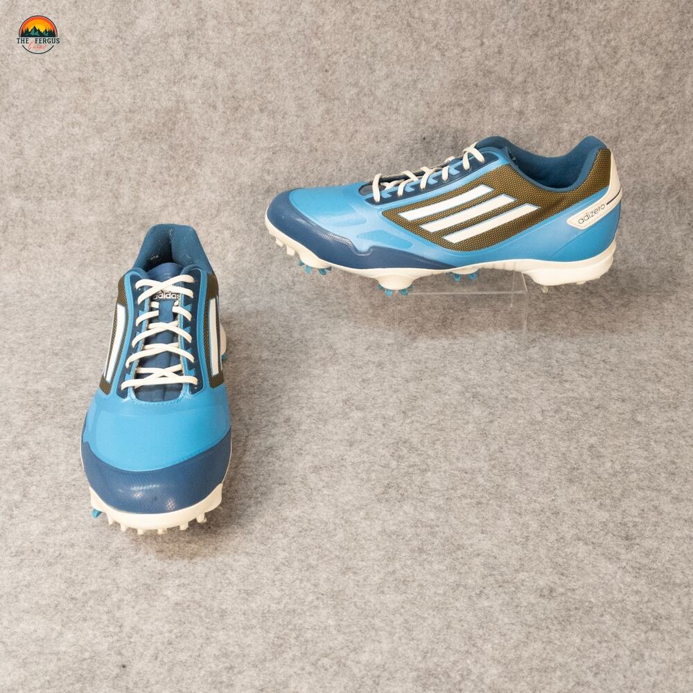 Adidas Adizero Golf Shoes Blue Athletic Sneaker Lace-Up Gorpcore Men's Size 9